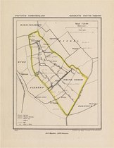 Historische kaart, plattegrond van gemeente Nieuwe Niedorp in Noord Holland uit 1867 door Kuyper van Kaartcadeau.com