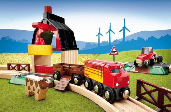 BRIO Treinset met boerderij - Educatief speelgoed voor kinderen - 33719