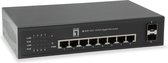 LevelOne GEP-1023W65 netwerk-switch Gigabit Ethernet (10/100/1000) Zwart Power over Ethernet (PoE)