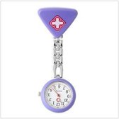 Verpleegster horloge driehoek-  PAARS