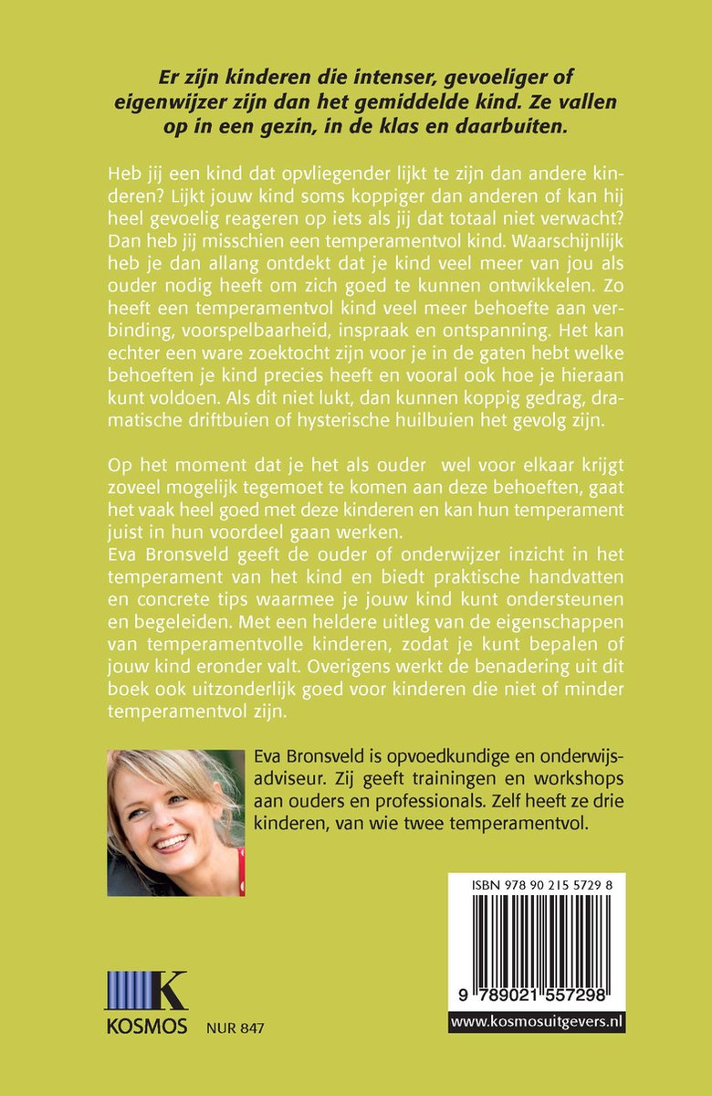Temperamentvolle kinderen - back cover
