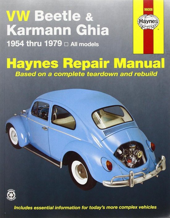 VW Beetle & Karmann Ghia 54-79 Repair - Ken Freund