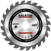 Kreator KRT020414 Cirkelzaagblad - Hout - 185 mm - 24T