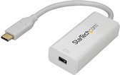 StarTech.com USB-C naar Mini DisplayPort adapter - USB C naar mDP adapter - 4K 60Hz - Externe video-adapter - USB-C - Mini DisplayPort - wit