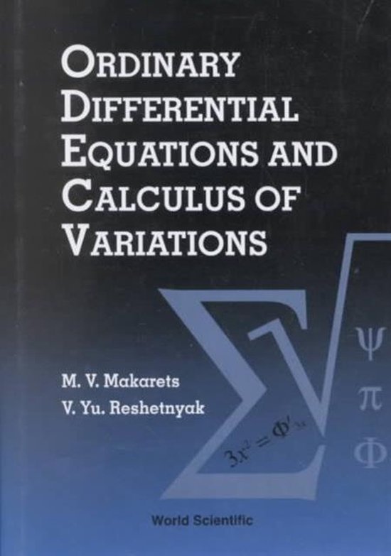Ordinary Differential Equations And Calculus Of Variations