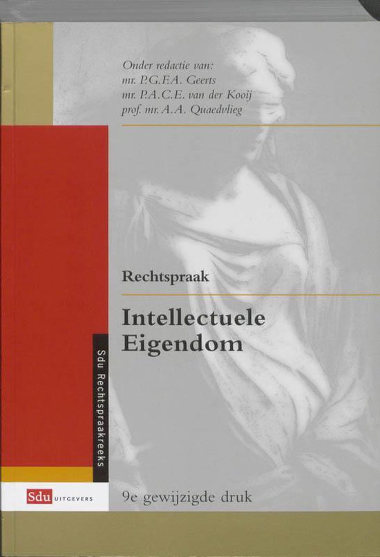 Rechtspraakreeks - Rechtspraak Intellectuele Eigendom - cover