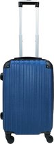 'Expandable' Handbagage koffer 55cm 4 wielen trolley - Blauw