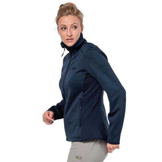 Jack Wolfskin Skyland Jacket Women dames fleecevest maat S blauw bol