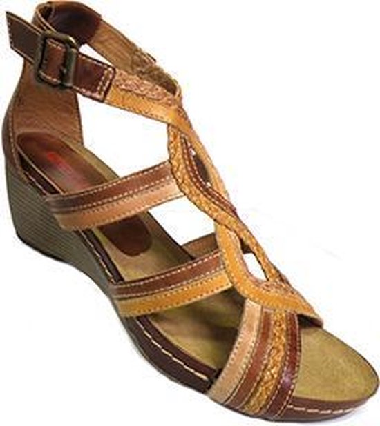 Dames sandalen | Pikolinos Cuero Petalo | Bruin maat 37 | bol.com