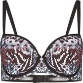 Sapph Animal Rebel Padded Wire Bra Dames Voorgevormde Beugel Bh Print-85b