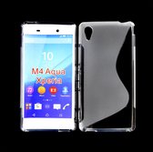 Sony Xperia M4 Aqua Silicone Case s-style hoesje Transparant