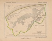 Historische kaart, plattegrond van gemeente Renesse in Zeeland uit 1867 door Kuyper van Kaartcadeau.com