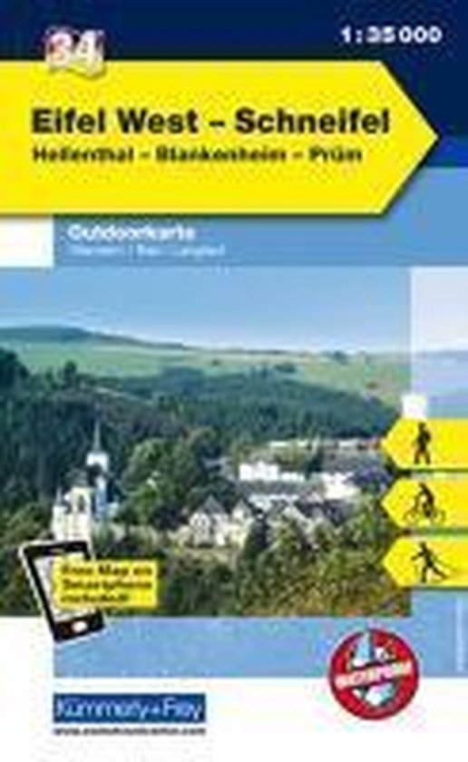KuF Deutschland Outdoorkarte 34 Eifel West, Schneifel 1 : 35 ... - cover