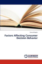 Factors Affecting Consumer Decision Behavior