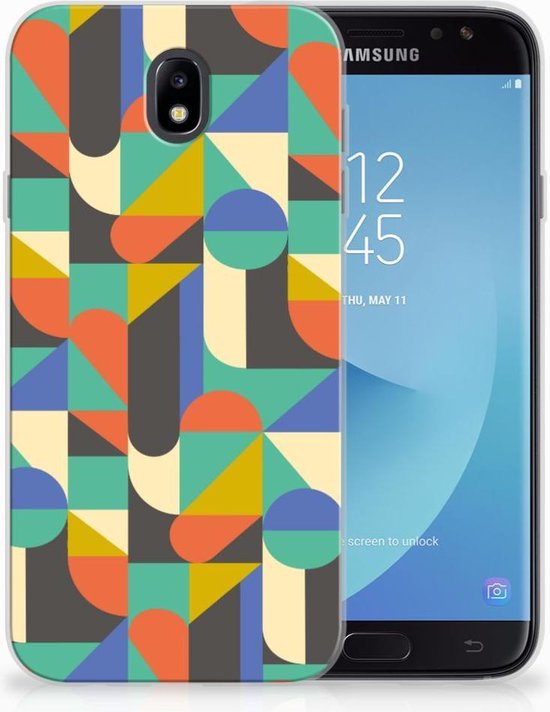 Bumper Housse Etui pour Samsung Galaxy J7 2017 | J7 Pro Coque Funky Retro