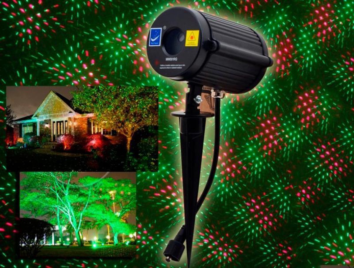 Tuin Laser/Laser lamp/kerst licht/feest licht (roodgroen) voor binnen