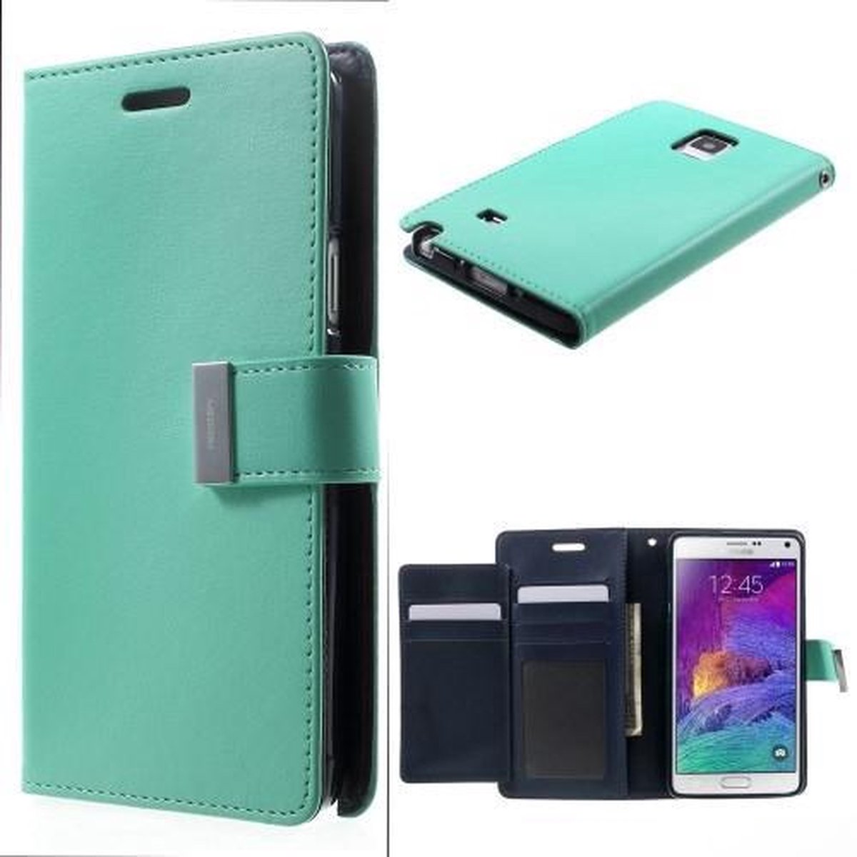Mercury Rich Dairy wallet case Samsung Galaxy Note 3 Neo N7505 Mint