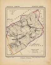 Historische kaart, plattegrond van gemeente Mheer in Limburg uit 1867 door Kuyper van Kaartcadeau.com