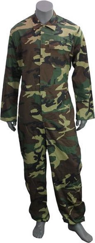 bol.com | Kinderoverall in leger camouflage - Maat 140 - Unisex