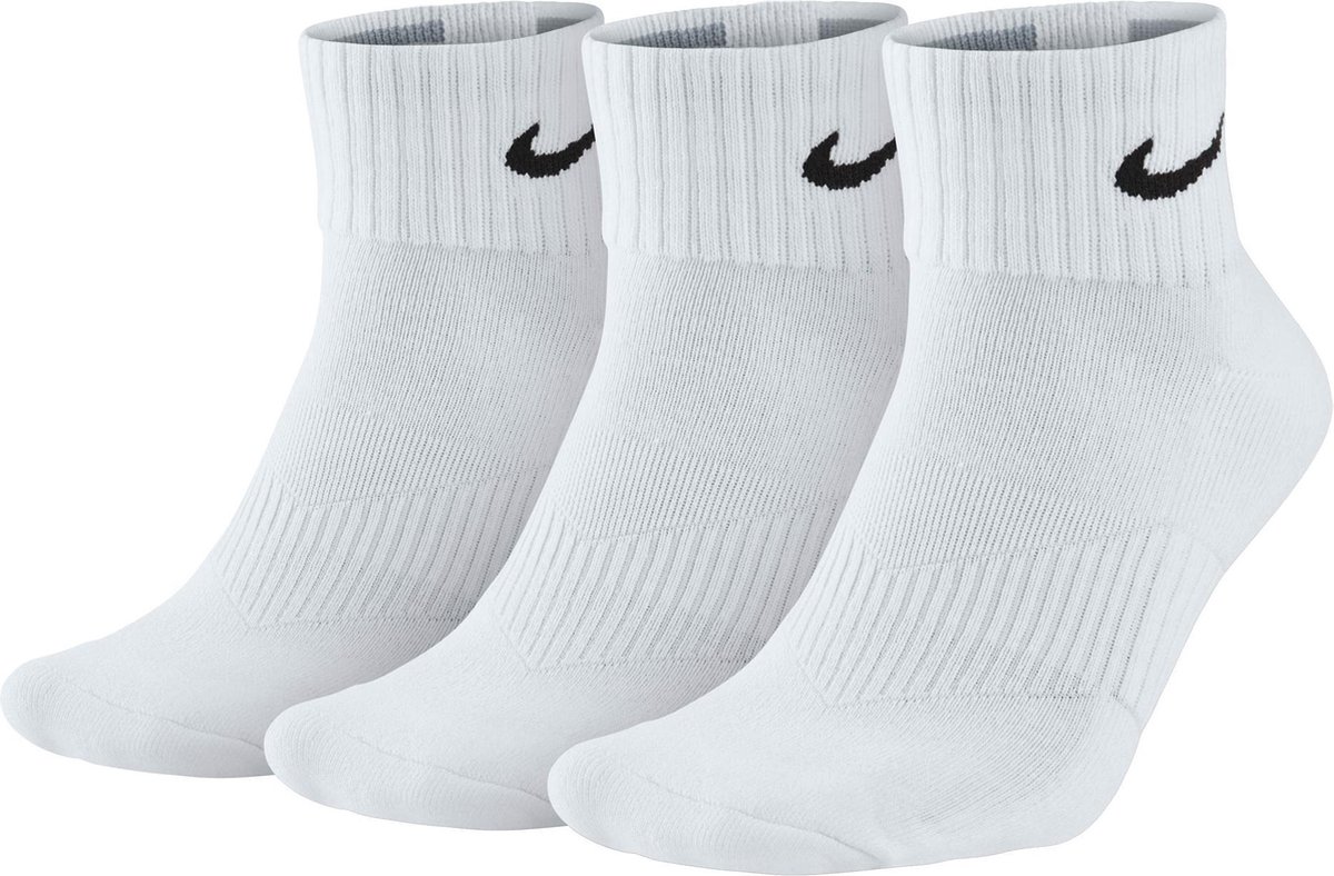 Nike 3 Pair Pack Cushion Sportsokken Algemeen – 46 Wit