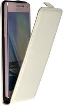 Lederen Flip Case Cover Hoesje Samsung Galaxy S2 Plus Wit