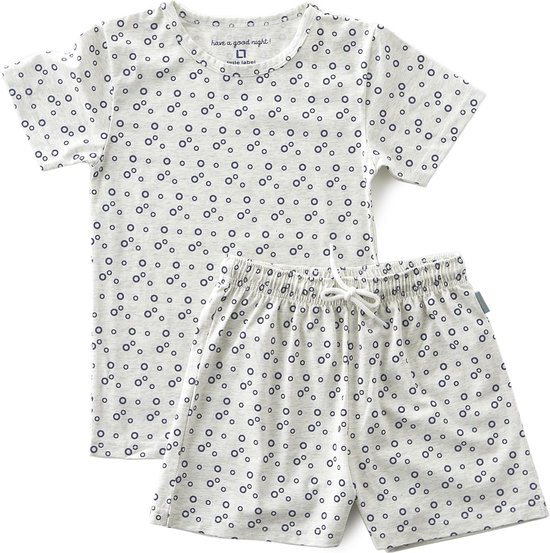 Little Label Zomer pyjama jongens - blue bubbles