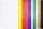 Glanspapier, vel 32x48 cm, kleuren assorti, 11x25 vellen