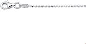 Zilver Gerhodineerde Collier bolletjes gediamanteerd 1 1313211