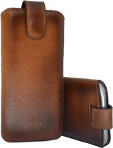 Bouletta Lederen iPhone Xs Max insteek hoesje - Sleeve - Burned Cognac