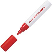 Pilot Pintor - Rode Verfstift - Medium - 1,4mm schrijfbreedte - Inkt op waterbasis - Dekt op elk oppervlak