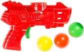 Lg-imports Pistool Met 3 Ballen 9 Cm Rood