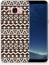 Siliconen Backcover Geschikt voor Samsung S8 Aztec Brown