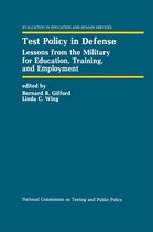 Evaluation in Education and Human Services 31 - Test Policy in Defense