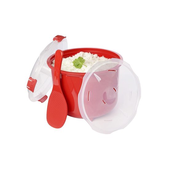 Sistema Microwave Rijstkoker magnetron - Vaatwasbestendig - Rood – 2.6L |  bol