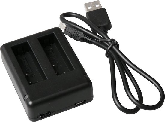 Vhbw Caricabatterie USB Per Fotocamera XiaoYi BXM-10 – Stazione Di Ricarica Con Cavo Micro-USB – 8,7V / 0,7A