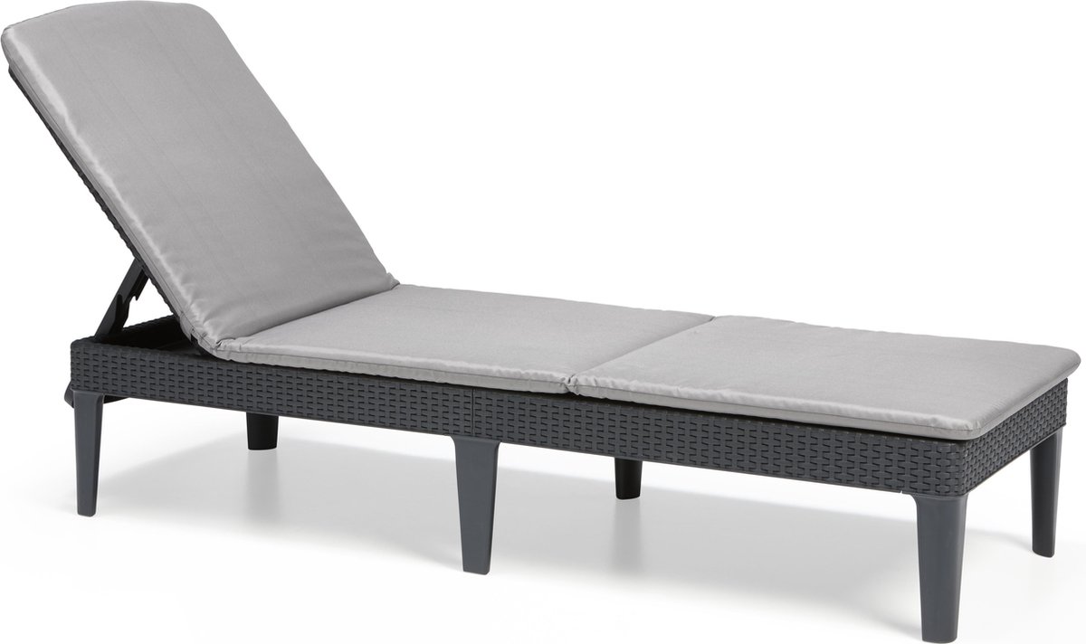 Bol.com Allibert Jaipur Ligbed - 58x187,5x29 cm - Grafiet aanbieding