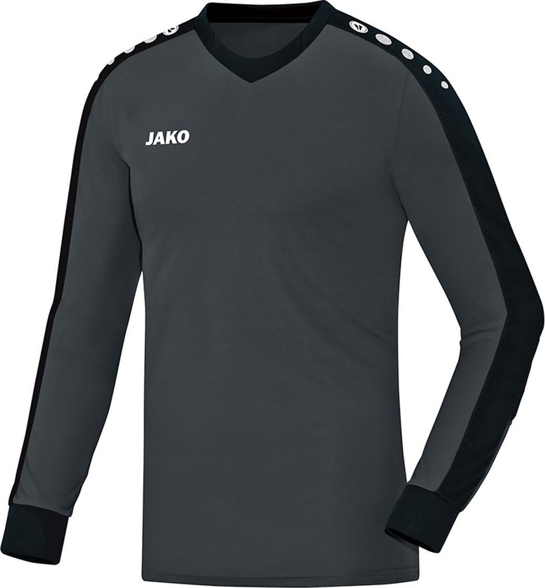 Jako - GK jersey Striker Junior - Sport shirt Junior Grijs - 116 - antraciet/zwart
