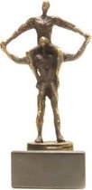 Exclusieve sculptuur met persoonlijk kaartje Samen de zaak van de grond tillen