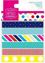 1 meter Lint (6stuks) - Capsule - Spots & Stripes Brights