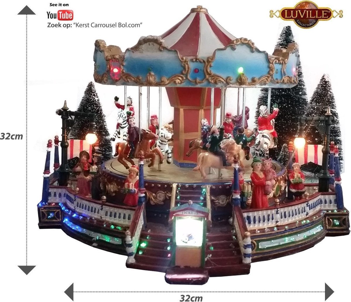 Kerst Carrousel van (Verlicht Draaiend) | bol.com
