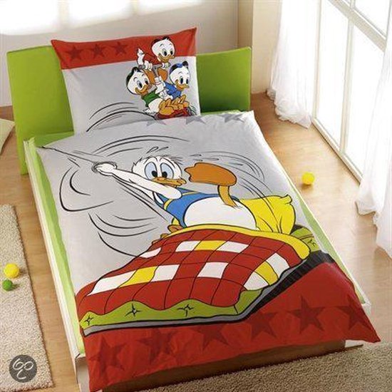 Disney Donald Duck - Dekbedovertrek - Eenpersoons - 120x150 cm - Multi |  bol.com