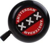 TOM Amsterdam XXX Fietsbel - 50 mm - Zwart/Rood