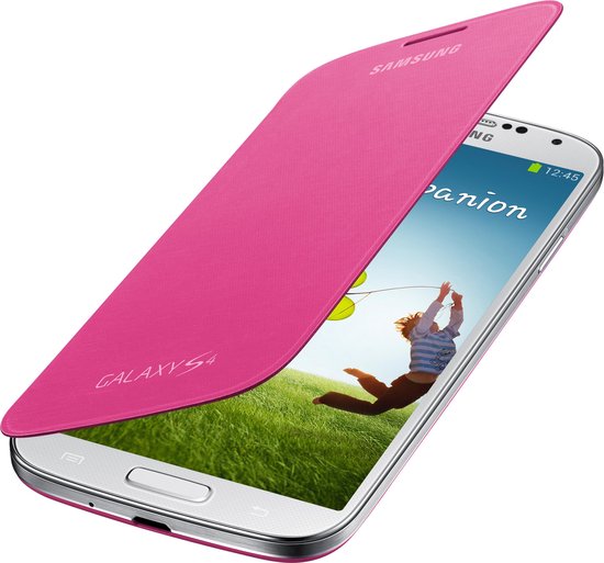 zonlicht Biscuit In het algemeen Samsung Galaxy S4 Mini Flip Cover Pink | bol.com