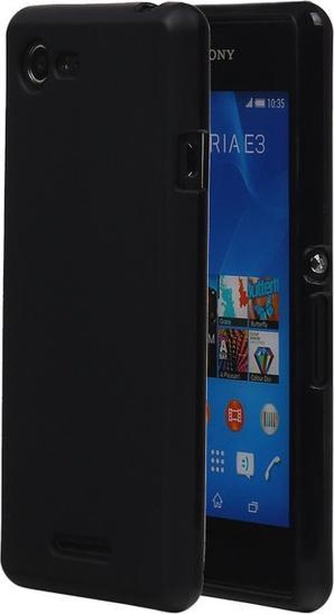 Sony Xperia E3 TPU Hoesje Zwart