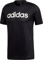 adidas Design 2 Move Climacool Logo  Sportshirt - Maat M  - Mannen - zwart/wit