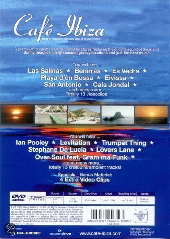 Cover van de film 'Various - Cafe Ibiza-Dvd'