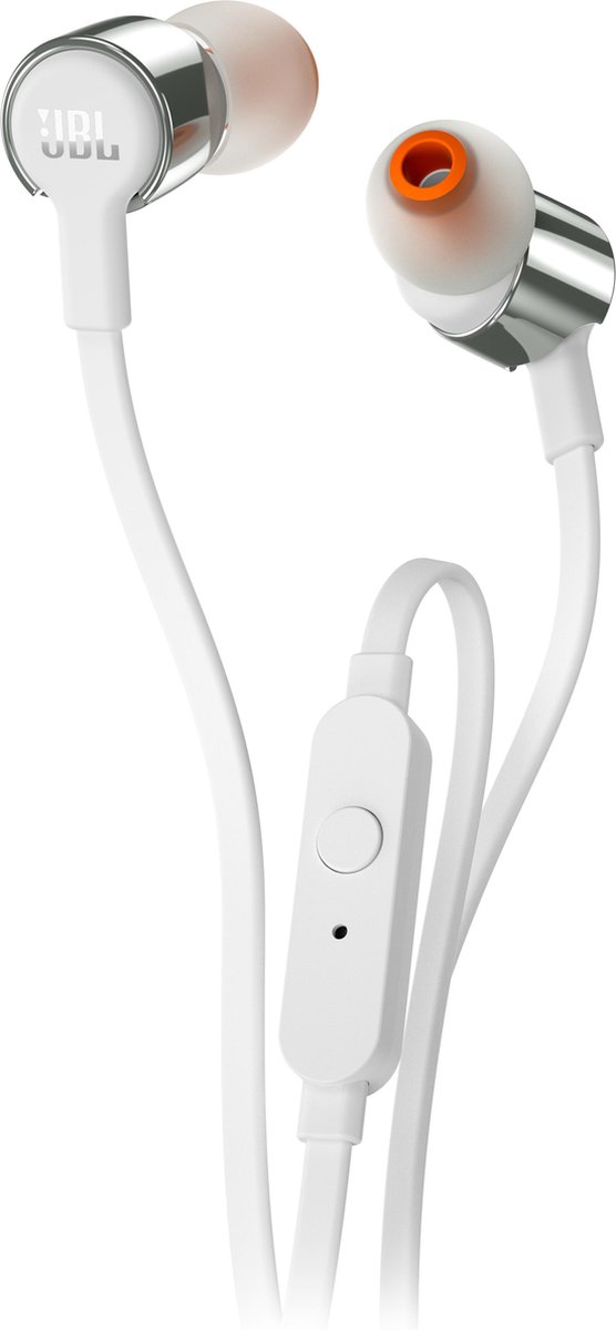 JBL T210 - In-ear oordopjes - Zilver