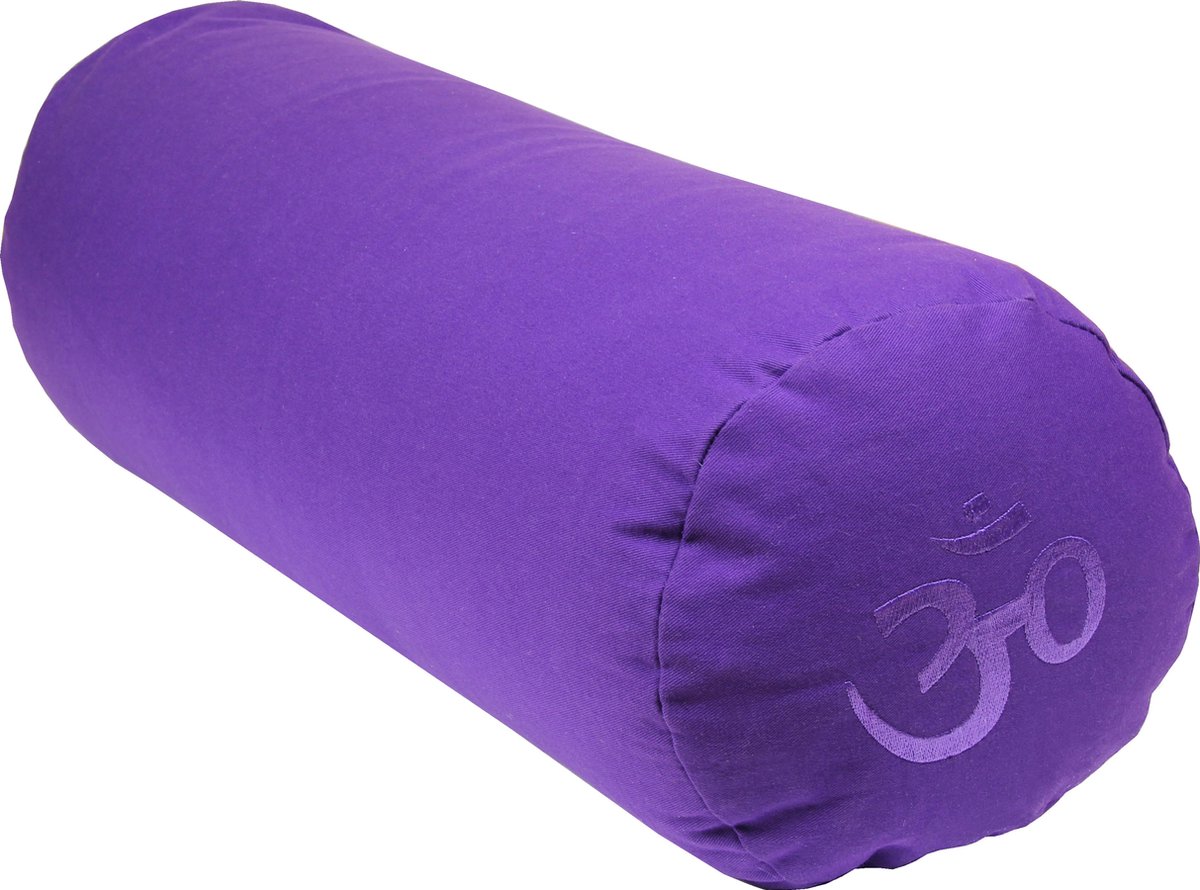 Yoga-Mad Buckwheat Yoga Bolster - Purple -.