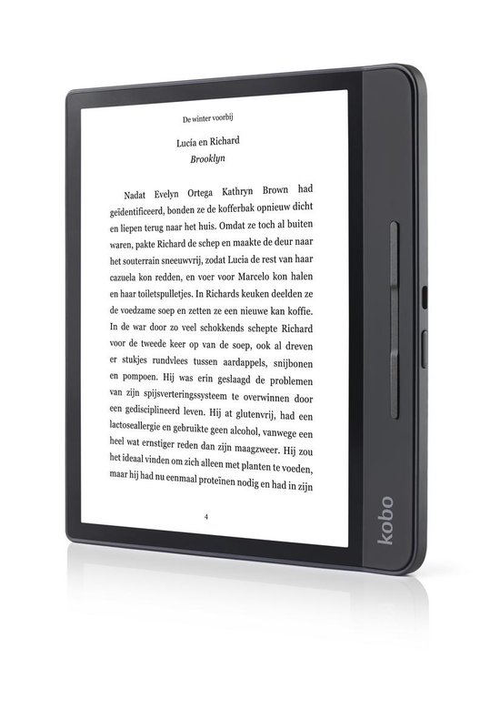 Forma e-reader - Waterdicht - Grote 8 inch scherm - Instelbaar warme kleur - 8GB - Wifi - Zwart