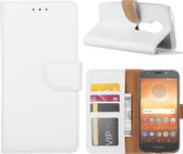 Xssive Hoesje voor Motorola Moto E5 PLAY - Book Case - Wit